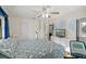 Bedroom with double bed, tv, and built-in closet at 2501 Center Ave, Orlando, FL 32806