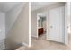 Upstairs hallway with bathroom and bedroom access at 308 Willowbay Ridge St, Sanford, FL 32771