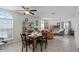 Dining area with table and chairs, near living room at 313 Dirksen Dr # B16, Debary, FL 32713