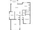 Floor plan showing a 2-bedroom, 2-bath home with garage at 360 Gleneagles Dr, New Smyrna Beach, FL 32168