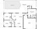 Floor plan illustration of a house with pool, screened porch, living room, kitchen, bedrooms, and garage at 40 Lantana Dr, Debary, FL 32713