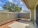 Private patio area with wooden privacy fence at 4409 Prairie Ct # A, Orlando, FL 32808