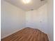 Empty bedroom with wood floors and two closets at 4712 Hemingway House St, Kissimmee, FL 34746