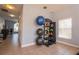 Fitness area with medicine balls, weights, and exercise balls at 4712 Hemingway House St, Kissimmee, FL 34746