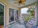 Inviting patio area with comfortable lounge chairs and a scenic view, perfect for relaxing outdoors at 5 Riverwalk Dr # 301, New Smyrna Beach, FL 32169