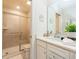 Bathroom with single vanity and shower at 5452 Misty Oak Cir, Davenport, FL 33837