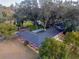 Aerial view of home and large backyard at 646 Palm Dr, Oviedo, FL 32765