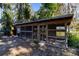 Long wooden chicken coop in backyard at 646 Palm Dr, Oviedo, FL 32765