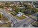 An aerial view of a house situated on a corner lot at 922 Fort Smith Blvd, Deltona, FL 32738