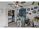 Bright studio with built-in shelving and work table at 1004 Hornbeam St, Oviedo, FL 32765