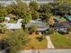 House with pool and large backyard, seen from above at 145 Verbena Dr, Orlando, FL 32807