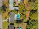 Bird's-eye view of the property showcasing the house and pool at 145 Verbena Dr, Orlando, FL 32807