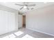 Spacious bedroom with double door closet and neutral wall colors at 2025 Havasu Falls Ave, Deland, FL 32724