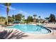 Community pool with gazebo and lounge chairs at 2311 Caledonian St, Clermont, FL 34711