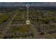 Aerial view of a house in a residential neighborhood at 332 Bow Ln, Haines City, FL 33844