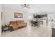 Open concept dining area with a view into the kitchen at 34405 Alameda Dr, Sorrento, FL 32776