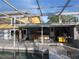 View of the pool and the covered patio area at 5006 Monet Ave, Belle Isle, FL 32812