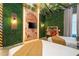 Themed bedroom with twin beds and a jungle mural at 6152 High Seas Dr, Orlando, FL 32821