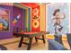 Toy Story themed game room with pool table and ample seating at 6152 High Seas Dr, Orlando, FL 32821