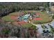 Aerial view of several baseball fields at 748 N Gretna Ct, Winter Springs, FL 32708