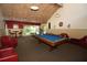 Community game room featuring a billiard table and seating at 748 N Gretna Ct, Winter Springs, FL 32708