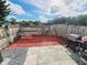 Small backyard with gravel and red mulch at 820 W 25Th St, Sanford, FL 32771