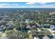 Wide aerial view of neighborhood including community pool at 900 Khingan Ct, Apopka, FL 32712