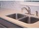 Modern kitchen with double stainless steel sink and faucet at 1401 W Highway 50 # 138, Clermont, FL 34711