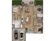 Detailed floor plan showcasing the layout of this house with an open kitchen and a 2-car garage at 15568 Sw 46Th Cir, Ocala, FL 34473