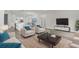 Open-concept living space featuring a kitchen, dining area, and a bright and airy living room at 15568 Sw 46Th Cir, Ocala, FL 34473