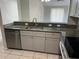 Kitchen with granite countertops and stainless steel appliances at 2317 Santa Lucia St, Kissimmee, FL 34743