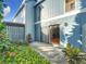 Private patio area with sliding glass doors and greenery at 421 Sheoah Blvd # 5, Winter Springs, FL 32708