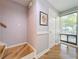 Stairwell with hardwood floors and light gray walls at 421 Sheoah Blvd # 5, Winter Springs, FL 32708