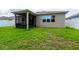 House with grassy backyard and screened patio at 4617 Harvest Row Ln, St Cloud, FL 34772