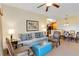 Spacious living room with comfortable seating and coffee table at 8101 Resort Village Dr, Orlando, FL 32821