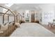 Bright, modern bedroom with a playful theme includes a skylight, unique bed, and a cozy rug creating a calming space at 9697 Bryanston Dr, Orlando, FL 32827