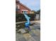 Blue dolphin statue adorns the pool area's tile deck at 1013 Park Ridge Cir, Kissimmee, FL 34746