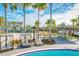 Beach volleyball court with cabanas and picnic tables at 10175 Peebles St, Orlando, FL 32827