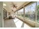 Spacious screened porch overlooking backyard at 1501 Edgewater Dr, Mount Dora, FL 32757