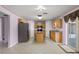 Kitchen with island, wood cabinets and stainless steel appliances at 1605 S Mary St, Eustis, FL 32726