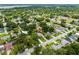 Wide aerial view of neighborhood with various homes and landscape at 1705 Geigel Ave, Orlando, FL 32806