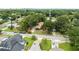 Aerial view showcasing the house's location and neighborhood context at 1705 Geigel Ave, Orlando, FL 32806