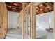 Interior framing of a house under construction at 1705 Geigel Ave, Orlando, FL 32806