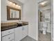 Bathroom with granite vanity and updated fixtures at 2419 Gallery View Dr # 10, Winter Park, FL 32792