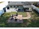 Backyard with patio and fire pit at 2420 Musselwhite Ave, Orlando, FL 32804