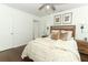 Bedroom with wood flooring and neutral color scheme at 2420 Musselwhite Ave, Orlando, FL 32804