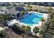 Resort-style community pool with cabana at 2438 Pearl Cider Street, Orlando, FL 32824