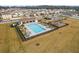 Community pool and playground aerial view at 3005 Lake Tahoe St, Deland, FL 32724