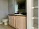 Bathroom with toilet and vanity with storage at 3250 Corona Village Way # 302, Orlando, FL 32835