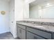 Double vanity bathroom with granite countertop at 367 Caryota Ct, New Smyrna Beach, FL 32168